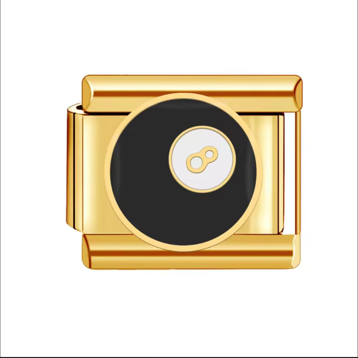 8-Ball Golden Charm