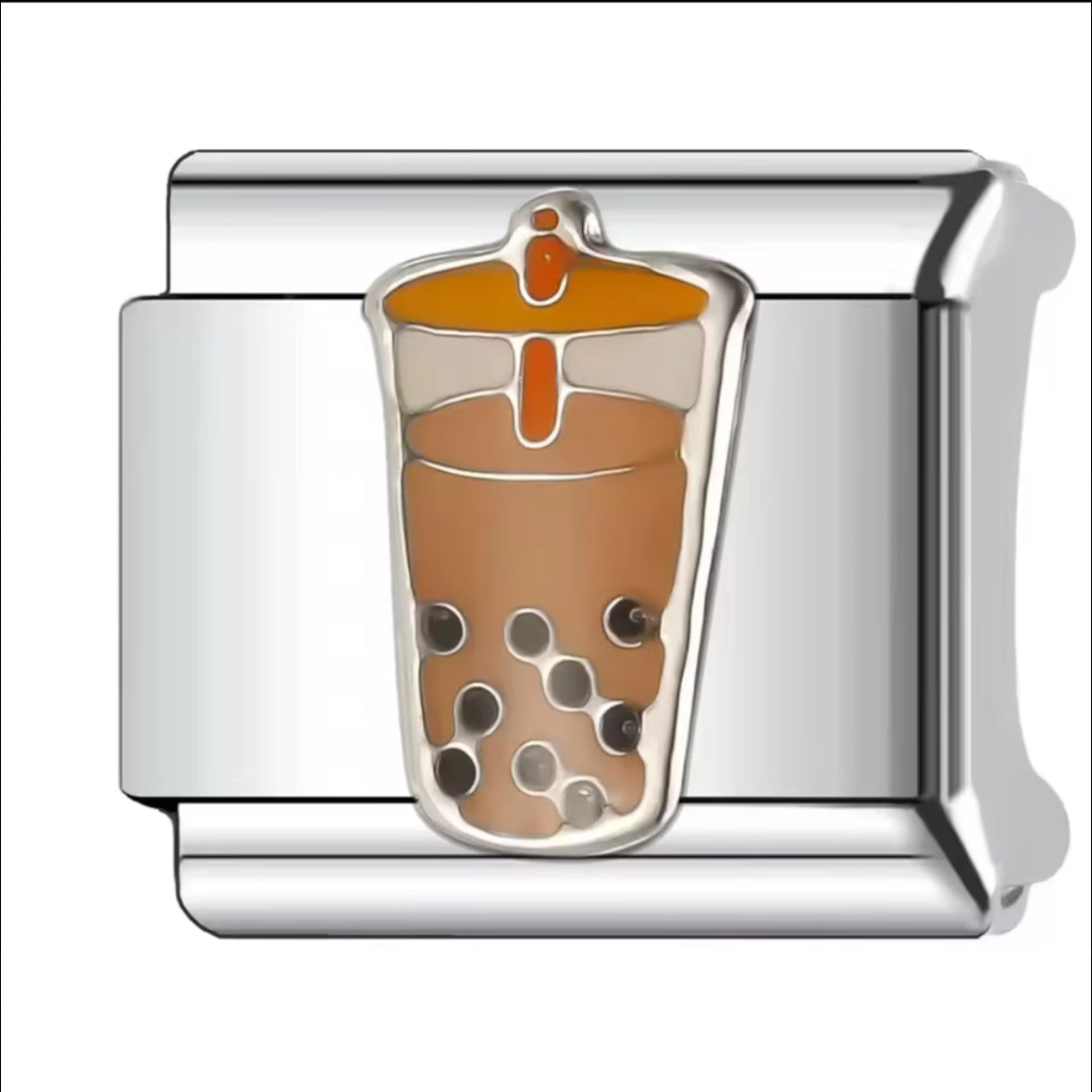 Boba Silver Charm