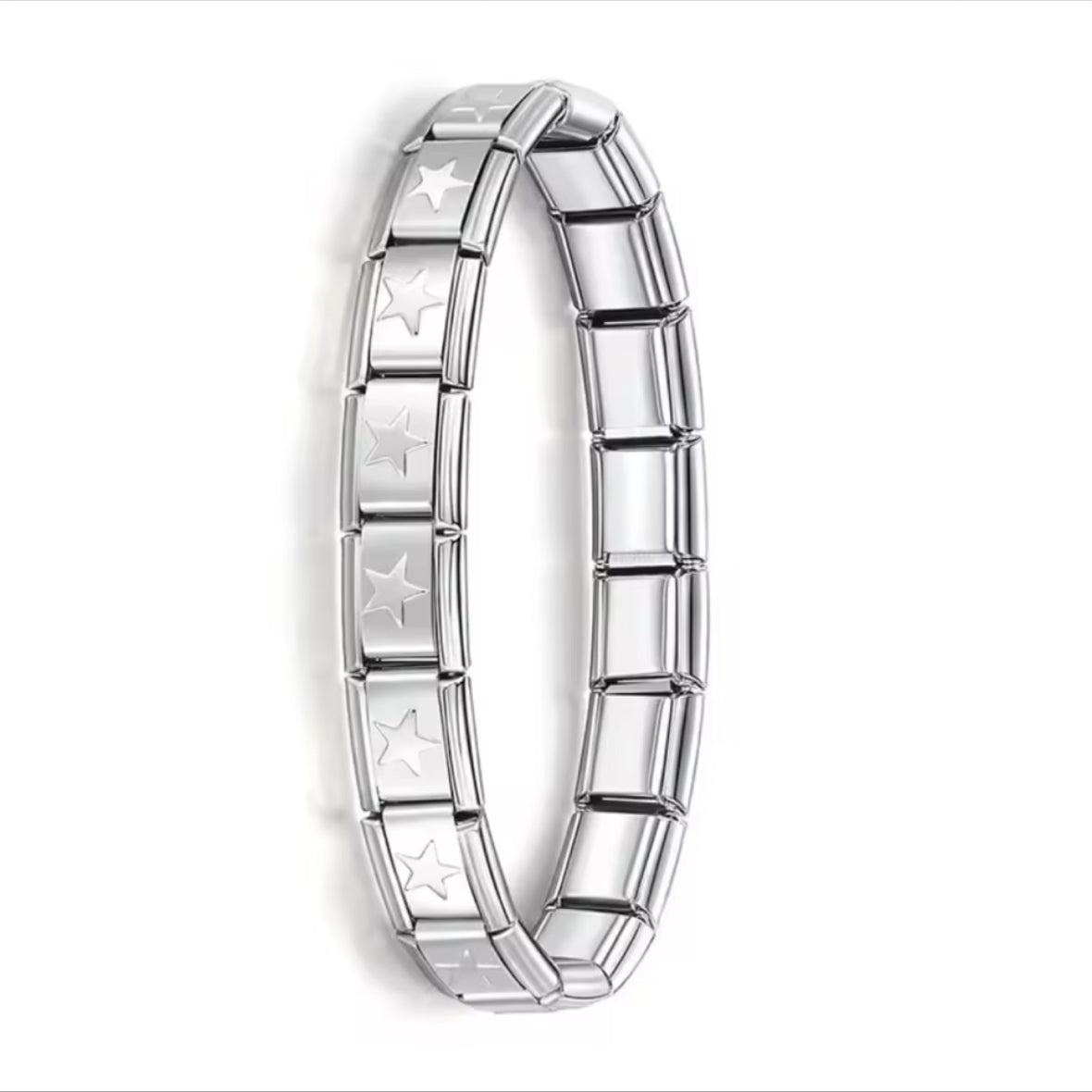 Star Silver Charm Bracelet