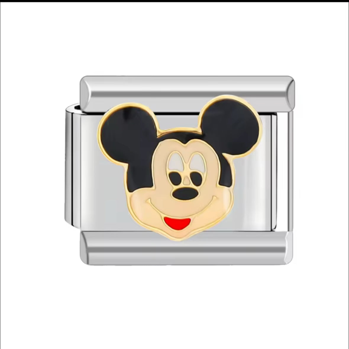 Mickey Mouse Silver Charm