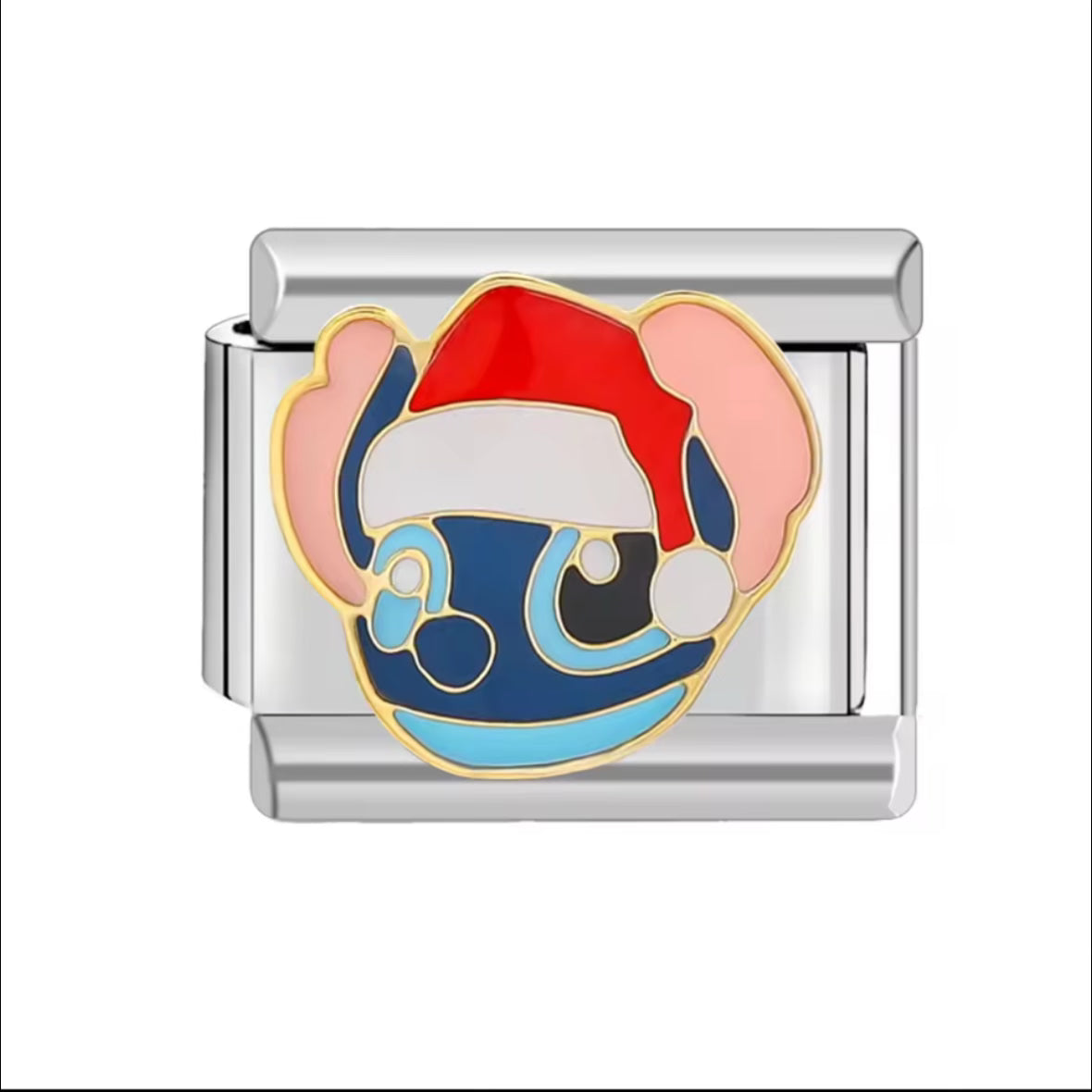 Christmas Stitch (Lilo and Stitch) Silver Charm