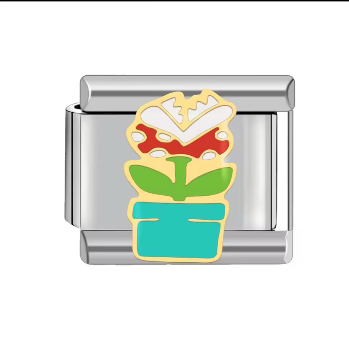Piranha Plant (Super Mario) Silver Charm