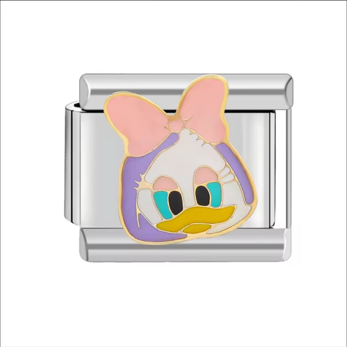 Diasy Duck Silver Charm