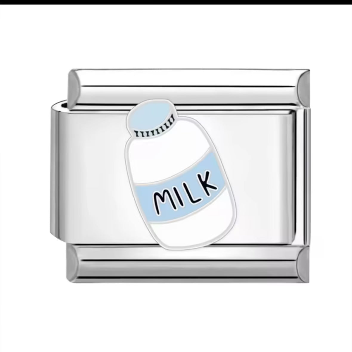 Milk Silver Charm