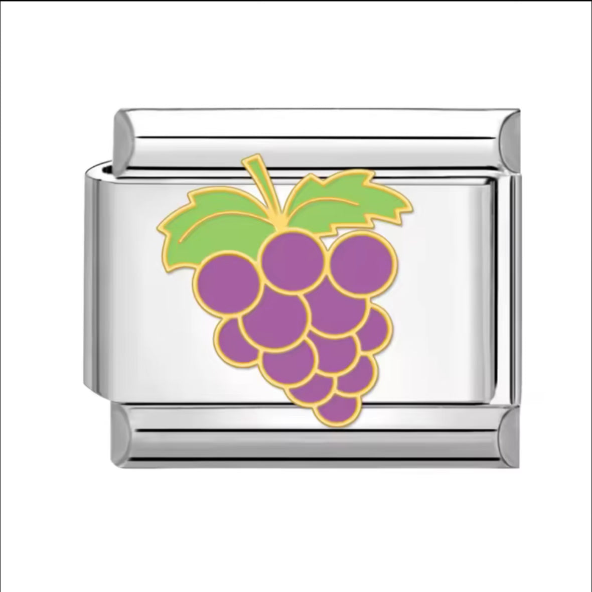Grape Silver Charm