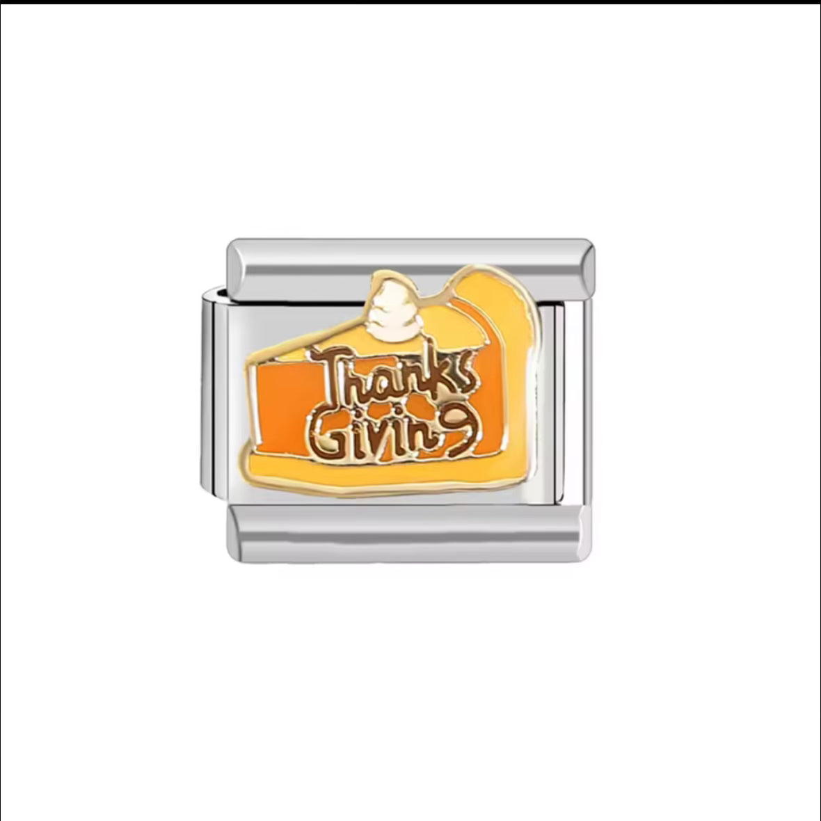 PumpkinPie Silver Charm