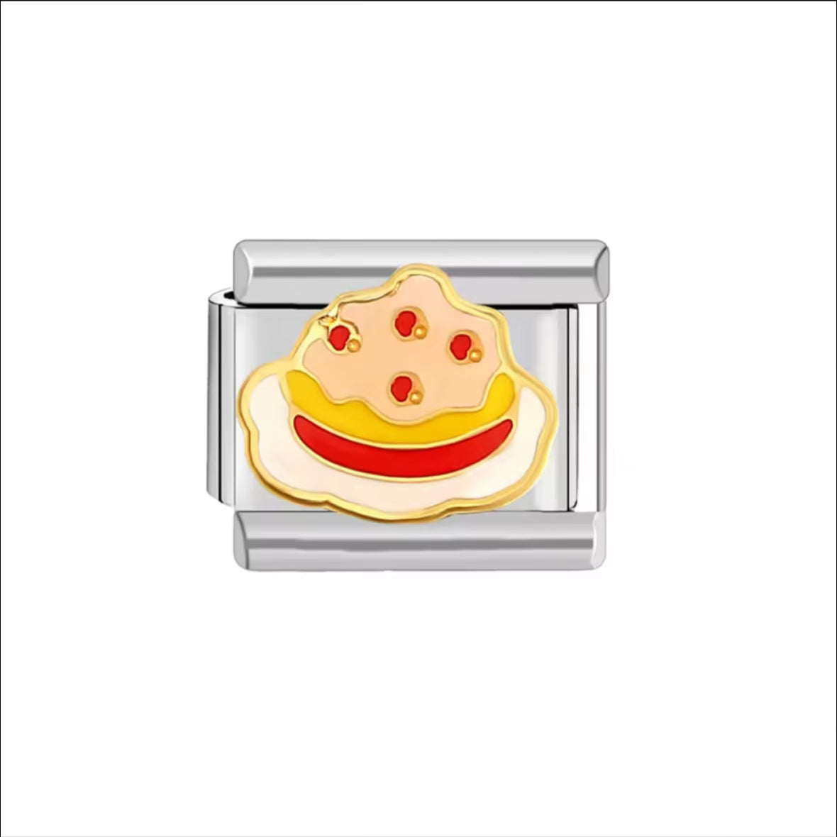Cake Silver Charm