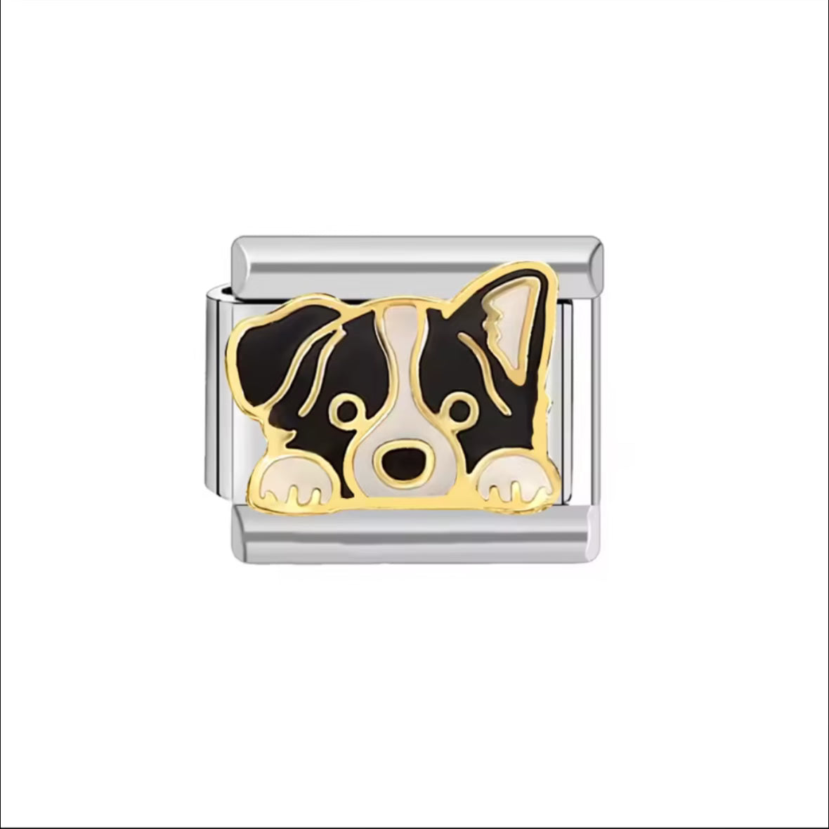 Dog Silver Charm 4