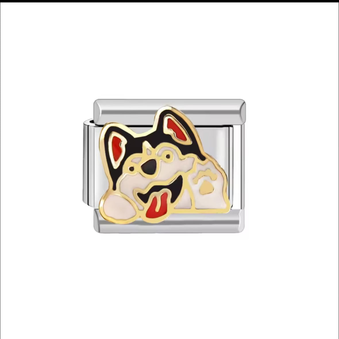 Dog Silver Charm 8