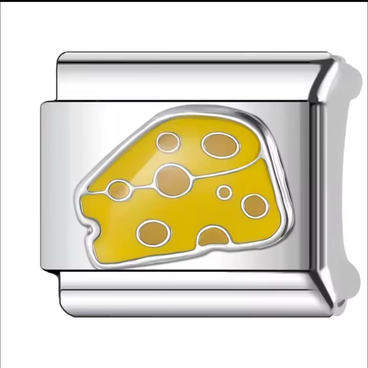 Cheese Silver Charm